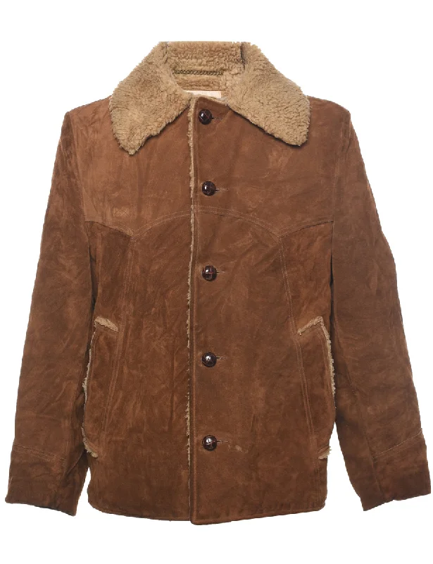 Lake Land Shearling Suede Jacket - M