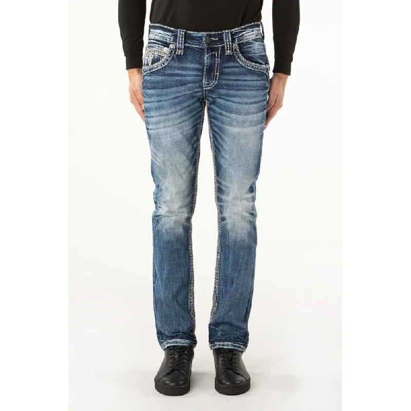 Rock Revival Mens Ares Straight Jeans - RP3944A202R