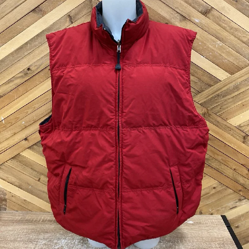 Eddie Bauer - down insulated vest- MSRP $229: Red -men-LG