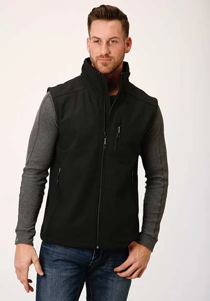 Men's Hi Tech Fleece Black Vest