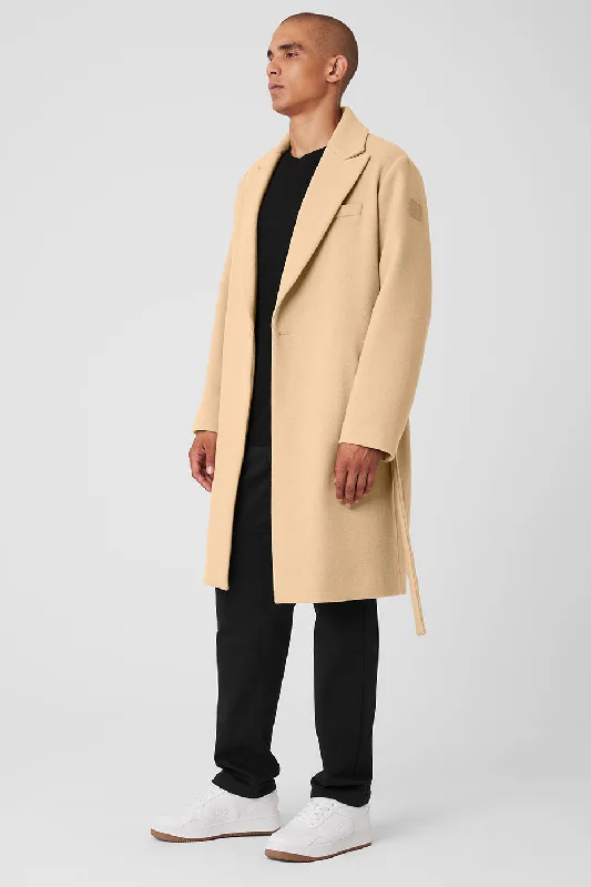 Wool Gameday Overcoat - Camel