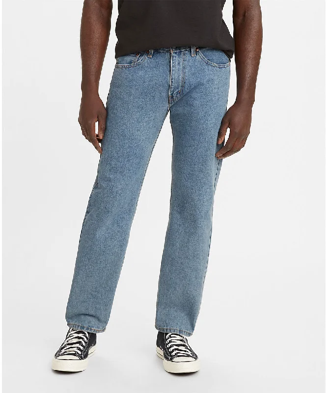 Levi’s Men's 505 Regular Fit Jeans - Light Stonewash