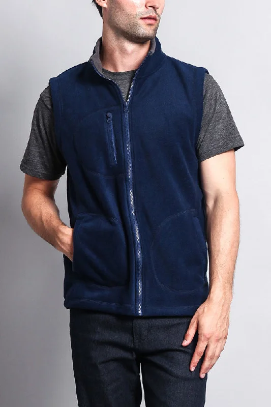 Men's Three Pocket Fleece Vest