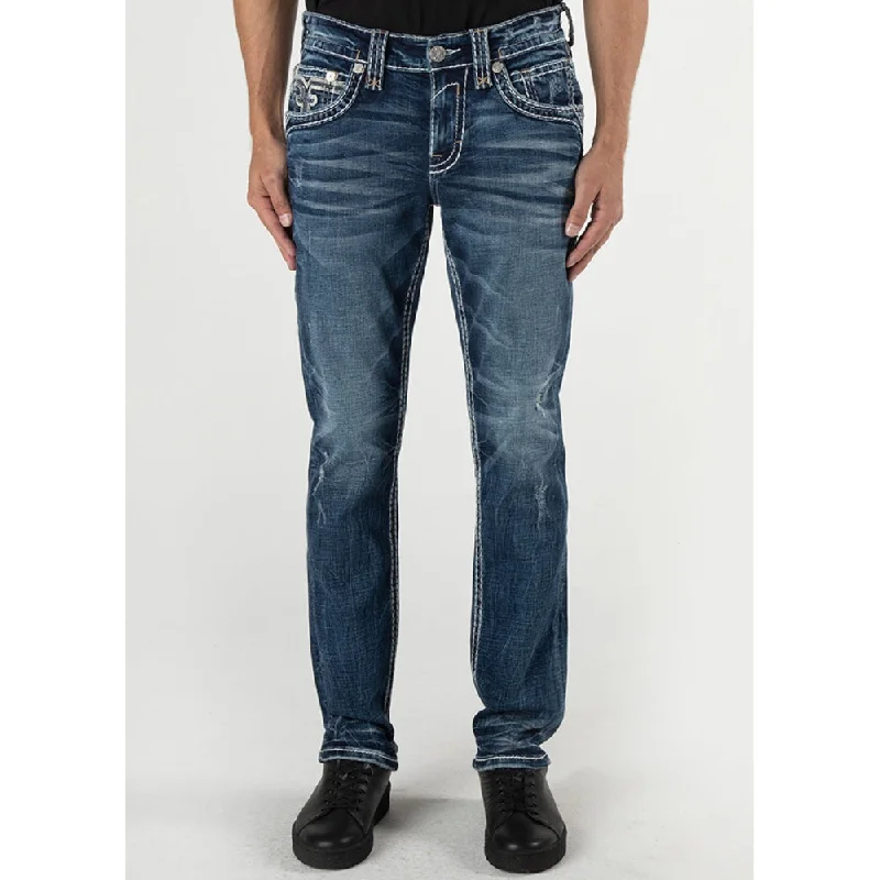 Rock Revival Mens Karlo Alt Straight Jeans - RP3931A201R