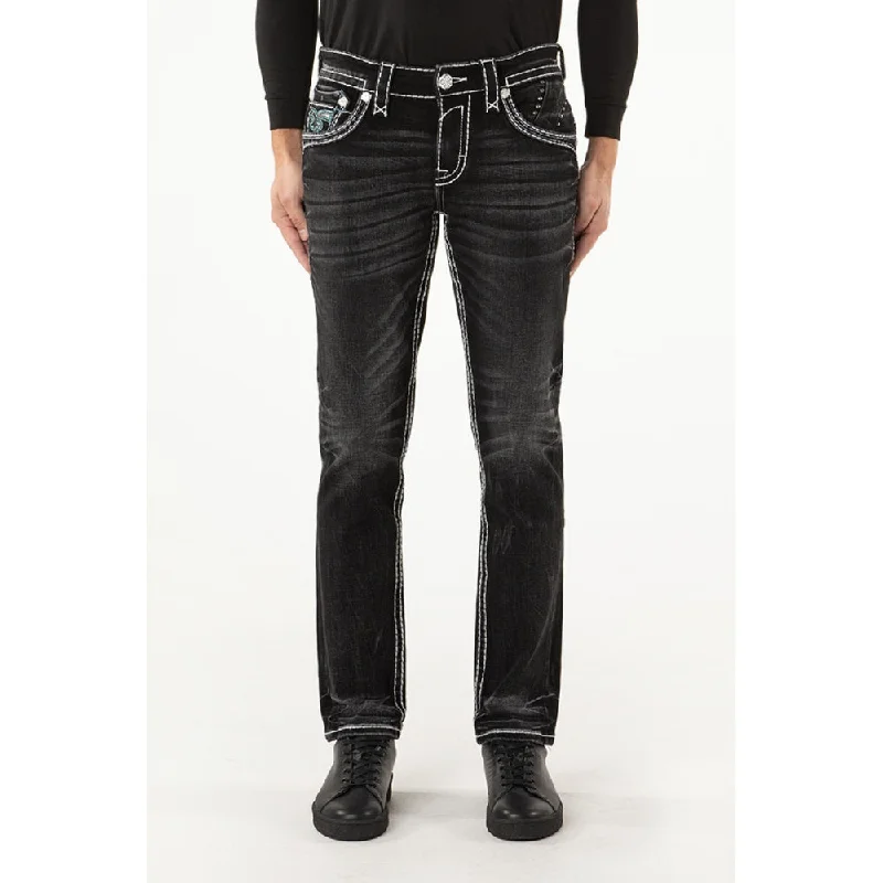 Rock Revival Mens Henlee Alt Straight Jeans - RP3937A201R