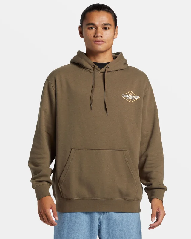 Quiksilver Omni Sign PO Hooded Sweatshirt-Canteen