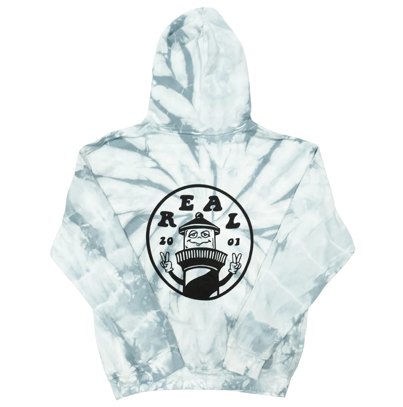 REAL Peace House Hooded Sweatshirt-Spider Silver