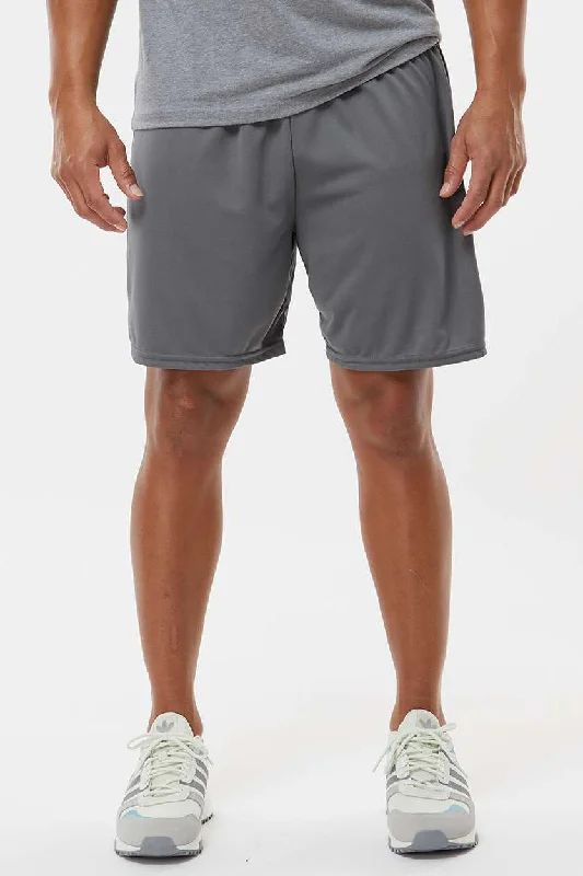 Augusta Sportswear Mens Octane Moisture Wicking Shorts - Graphite Grey