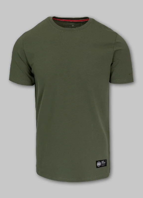 Fashionable Boots Men's T-Shirt Slim Fit NO LOGO - Olive