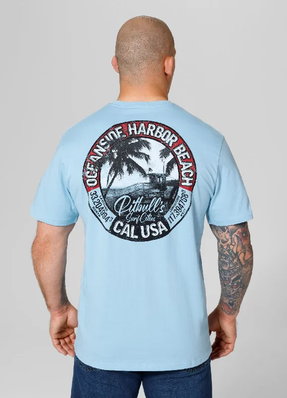 Designer Ties Men's T-Shirt OCEANSIDE - Light blue