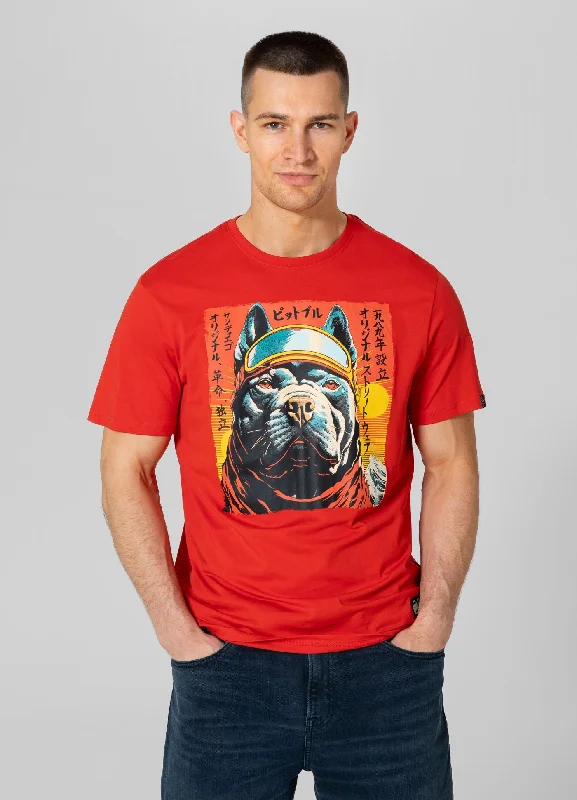 Button-down Shirts Men's T-Shirt FUJI - Flame red