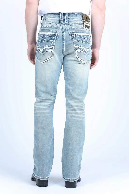 Street Denim Holt Men's Slim Boot Cut Jeans