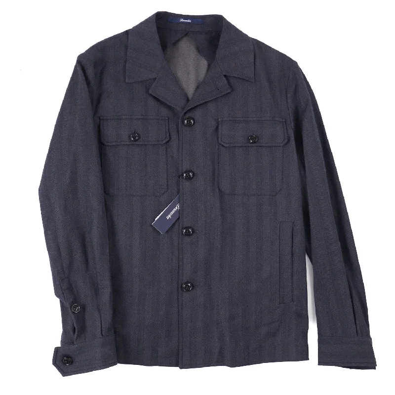 Drumohr Cotton and Wool Shirt-Jacket