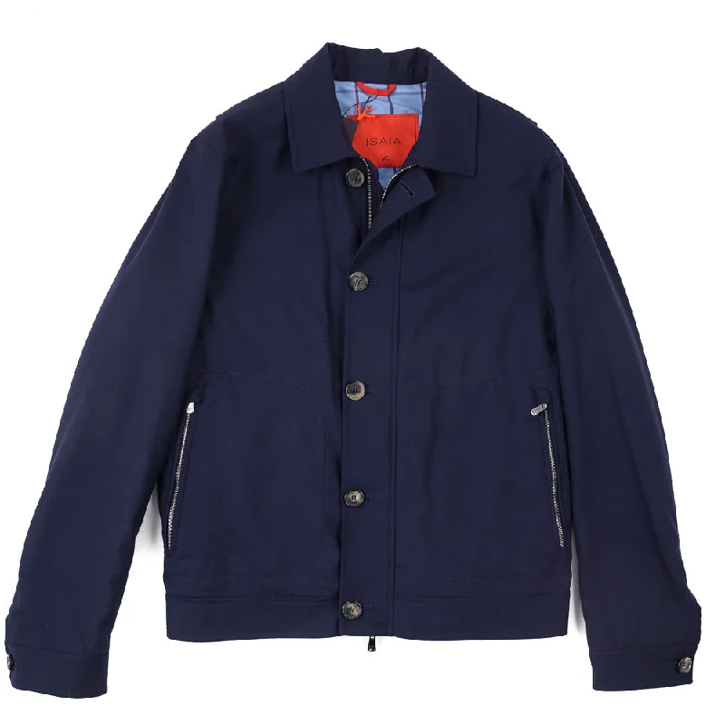 Isaia Super 200s Wool Flight Jacket