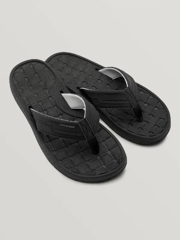 E-Cliner Sandals - Black