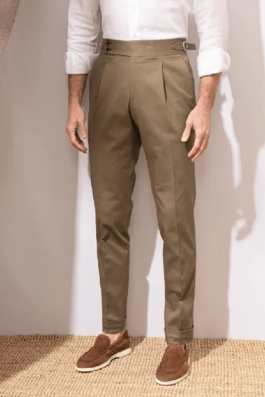 Men's khaki Trousers Formal Pant For men Party Wear Khaki Trousers pleated Trousers Dinner Wear Trouser Groomsmen Gift