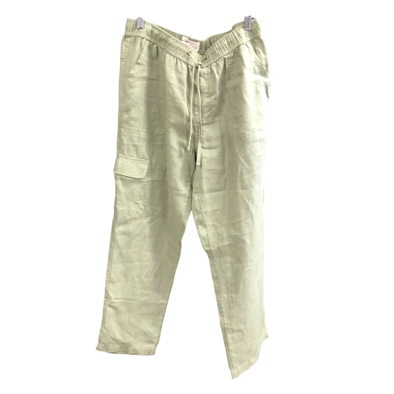 Pants Linen By Rachel Zoe In Green, Size: M