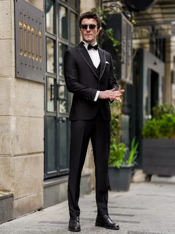 Black Slim-Fit Tuxedo 3-Piece