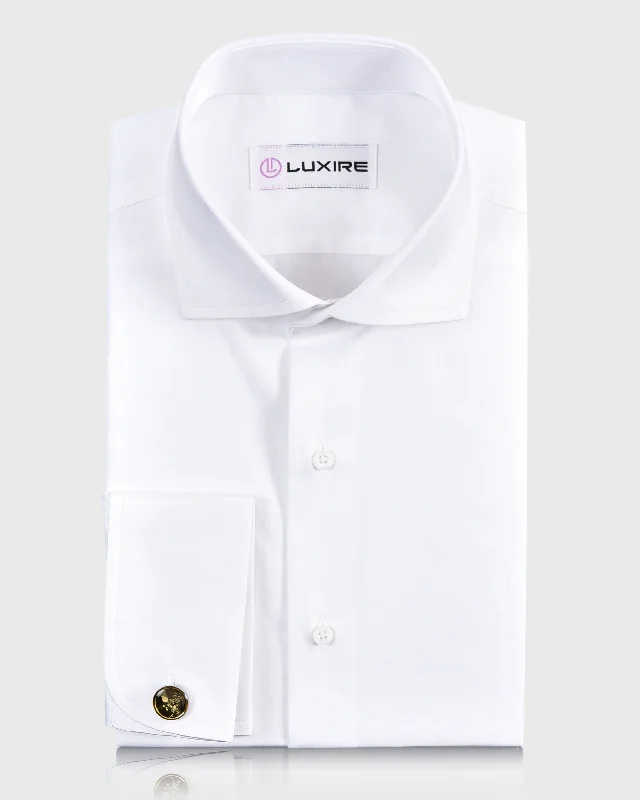 EZS Brembana 2-Ply Giza White Business Twill Shirt