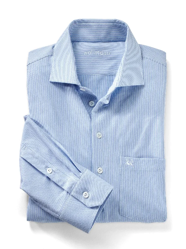 Fine Stripe Cotton Shirt