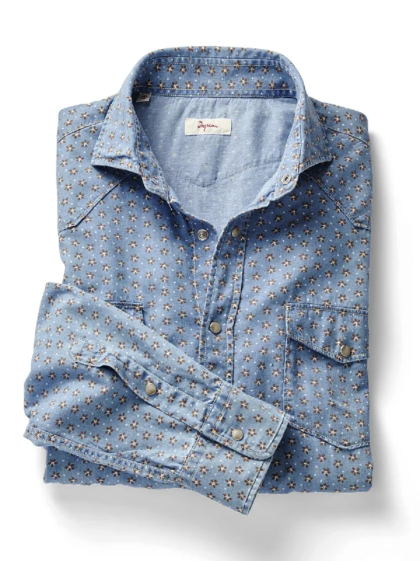 Flower Denim Shirt