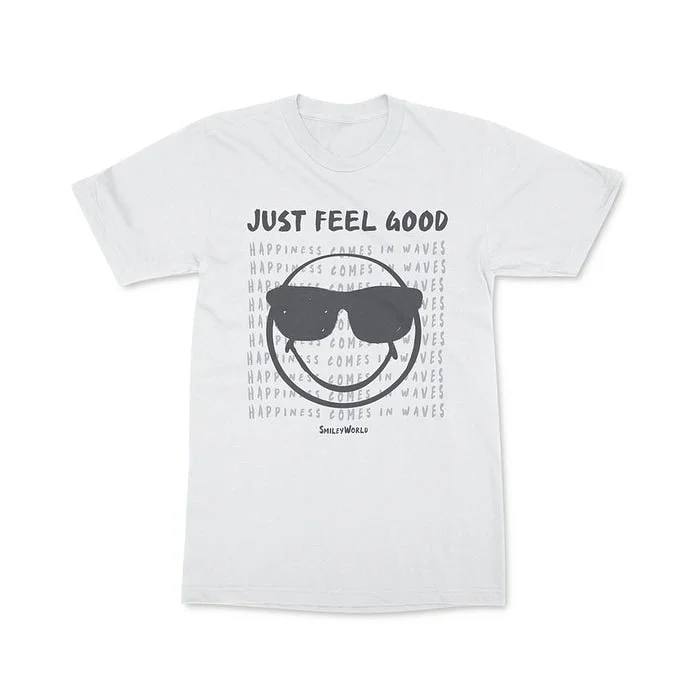 Freeze 24-7 Men's SmileyWorld Just Feel Good T-Shirt White Size Large