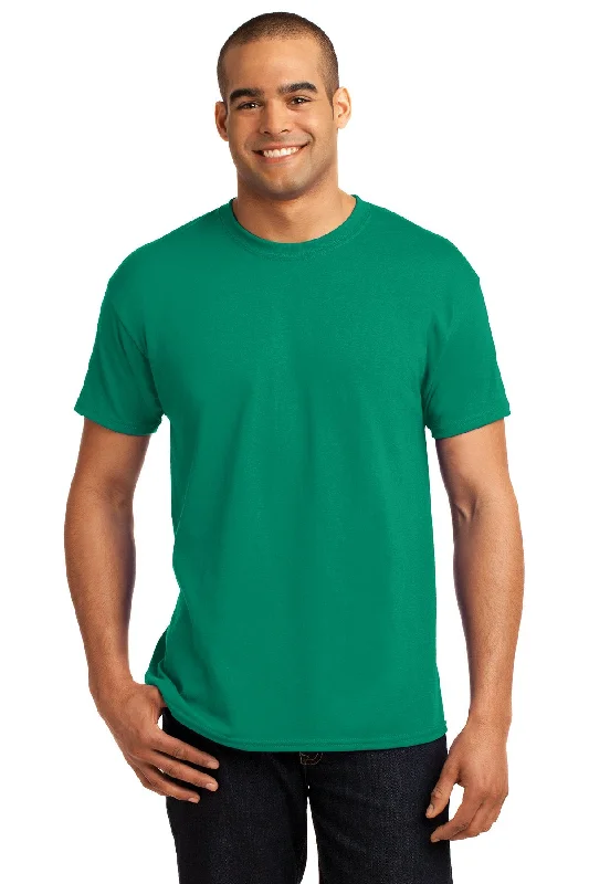 Hanes Ecosmart 50 50 Cotton/Poly T Shirt 5170 Kelly Green