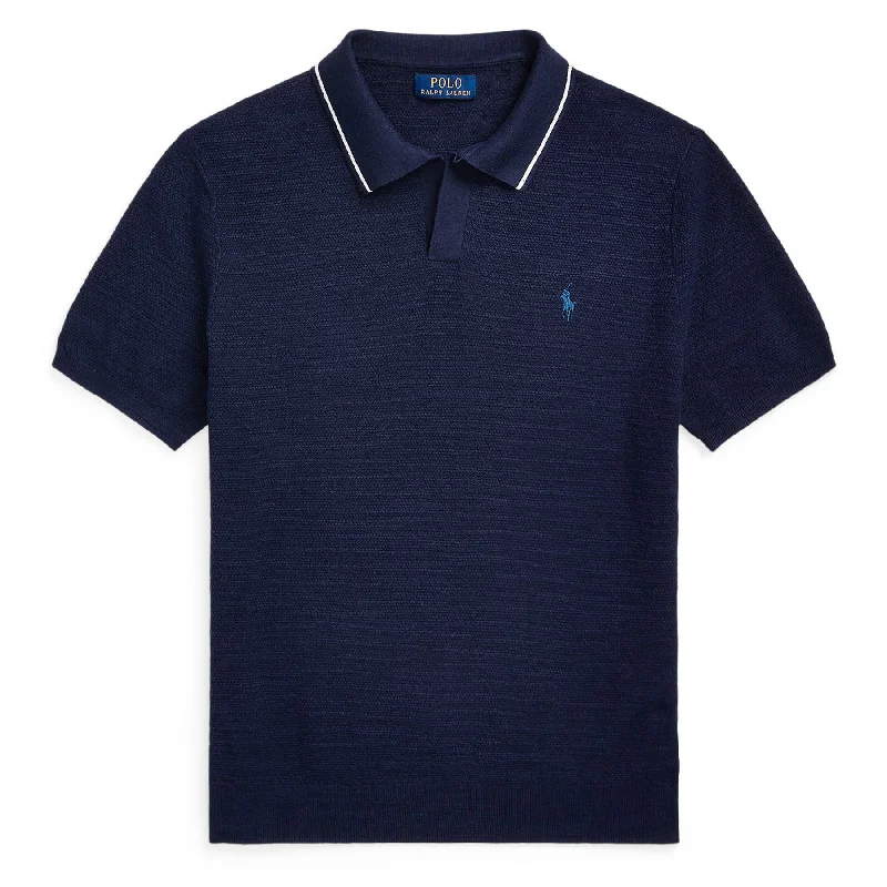 Johnny Collar Polo Bright Navy - AW24