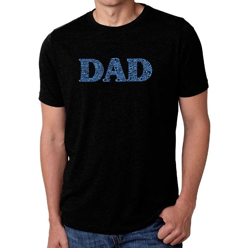 LA Pop Art Men's Premium Blend Word Art T-shirt - Dad