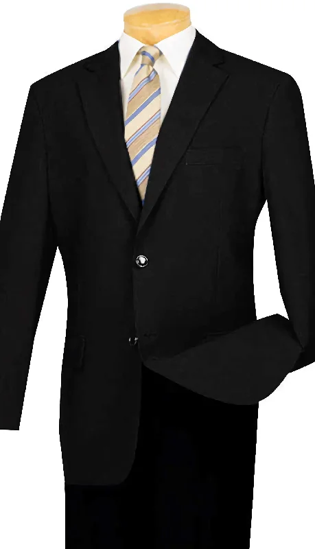 Men's Black Regular Fit Everyday Blazer