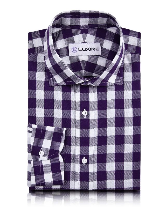 Monti Purple Mid Gingham Shirt