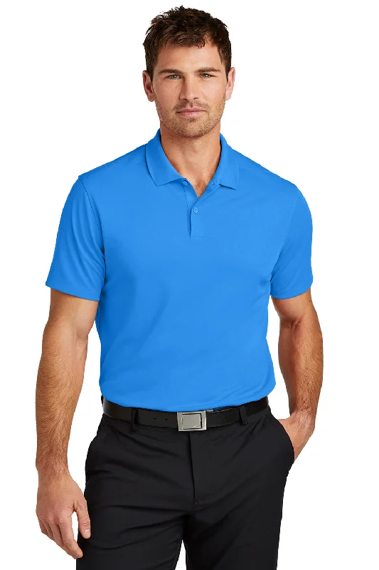 Nike Mens Victory Dri-Fit Moisture Wicking Short Sleeve Polo Shirt - Light Photo Blue