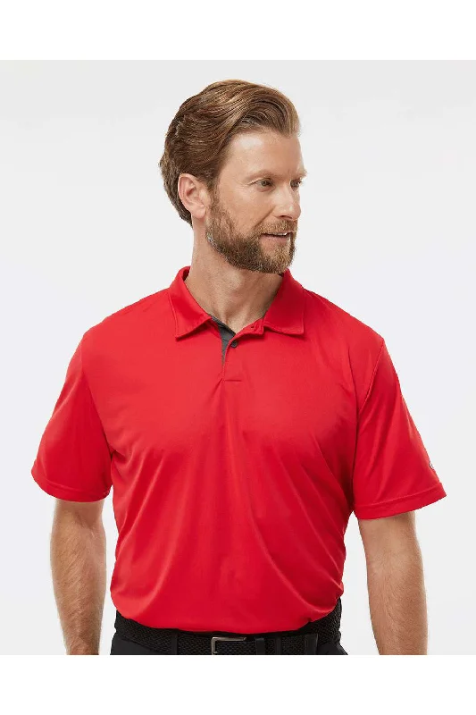 Oakley Mens Team Issue Hydrolix Short Sleeve Polo Shirt - Team Red