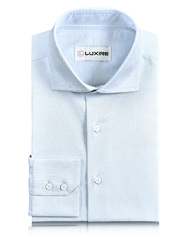 Pale Blue Herringbone Shirt