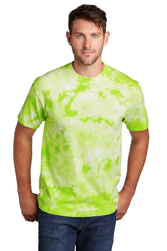 Port & Company Crystal Tie-Dye Customized Tee's, Lemon/ Lime