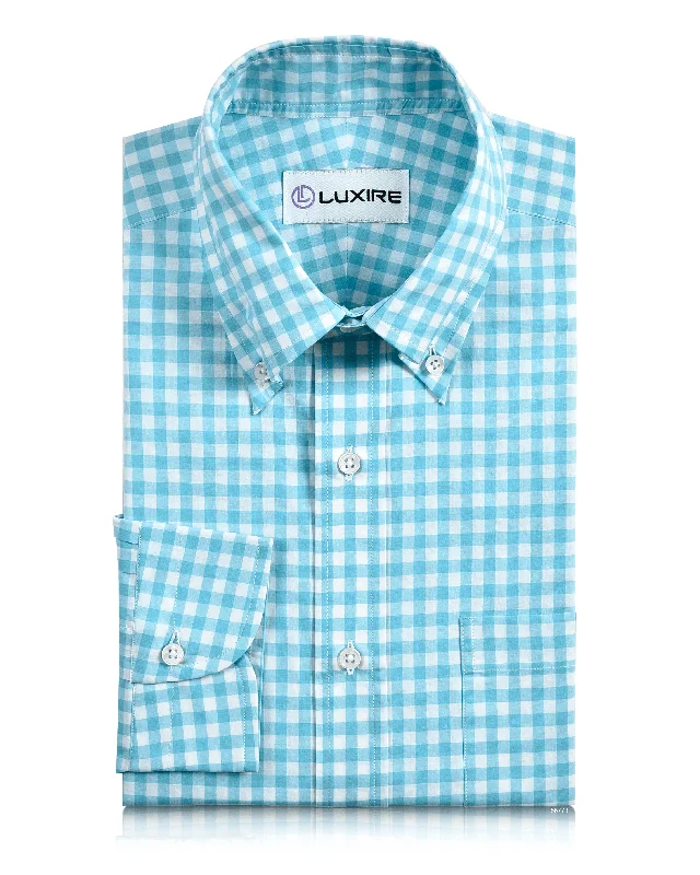 Ocean Blue Gingham Shirt