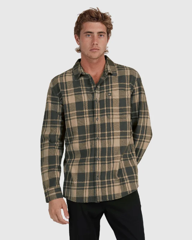 Mens Waterman Scribe Plaid Long Sleeve Shirt