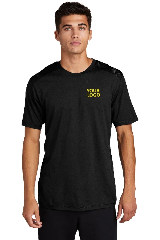 Sport-Tek PosiCharge Tri-Blend Custom Wicking Draft Tee's, Black/ BlackTriad Solid