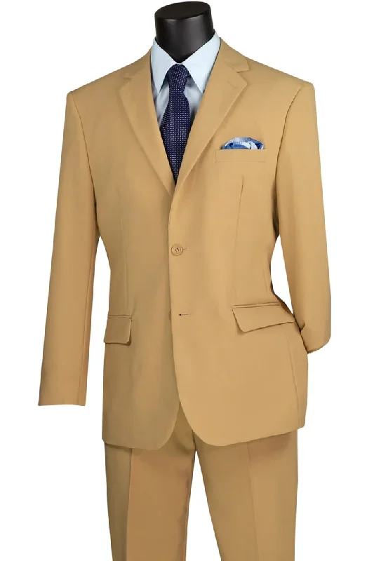 Tan Suits For Wedding - Tan Groomsmen Suits - Tan Poplin Tuxedo