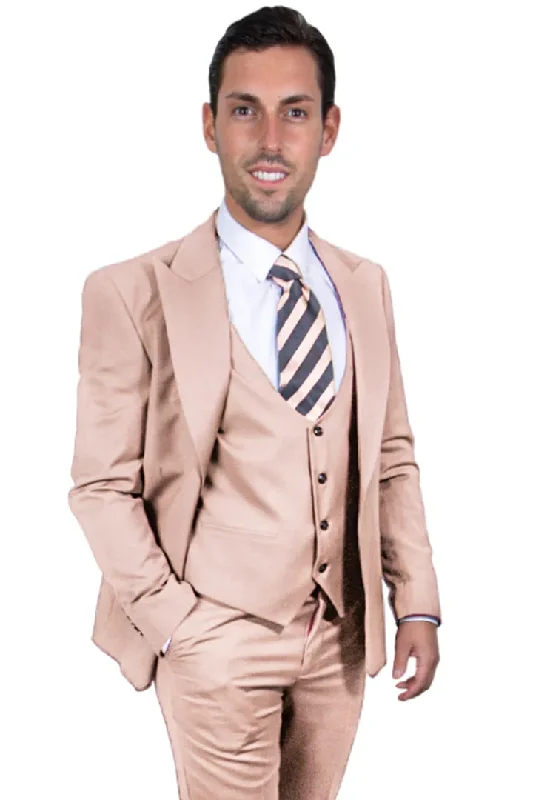 Tan Suits For Wedding - Tan Groomsmen Suits - Tan Tuxedo