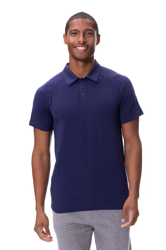 Threadfast Apparel Mens Impact Short Sleeve Polo Shirt - Navy Blue