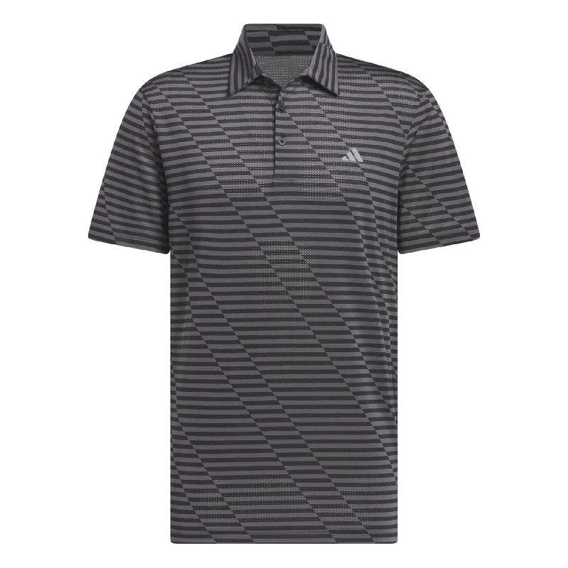 Ultimate365 Mesh Print Polo Black/Grey Five - SS24