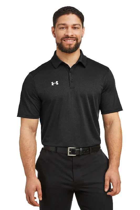 Under Armour Mens Tech Moisture Wicking Short Sleeve Polo Shirt - Black