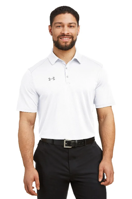 Under Armour Mens Tech Moisture Wicking Short Sleeve Polo Shirt - White