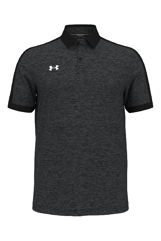 Under Armour Mens Trophy Level Moisture Wicking Short Sleeve Polo Shirt - Black