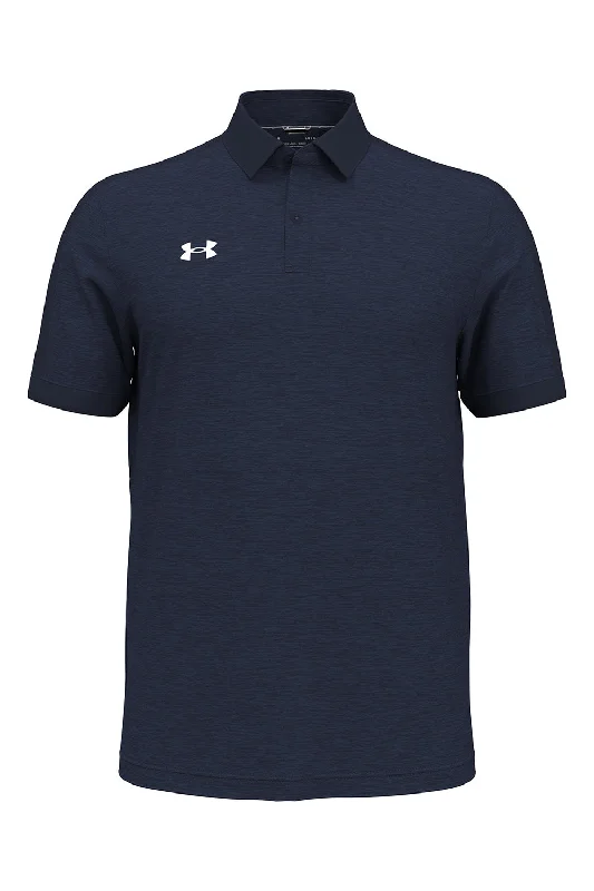 Under Armour Mens Trophy Level Moisture Wicking Short Sleeve Polo Shirt - Midnight Navy Blue