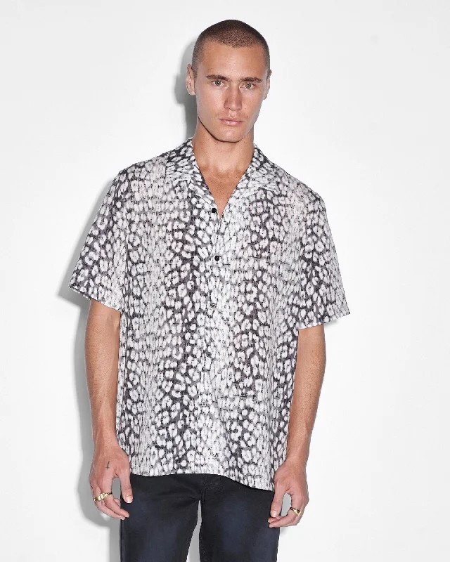 WHITENOISE LEOPARD RESORT SS SHIRT MULTI