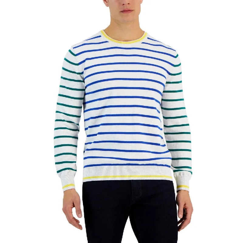 Club Room Mens Knit Striped Pullover Sweater