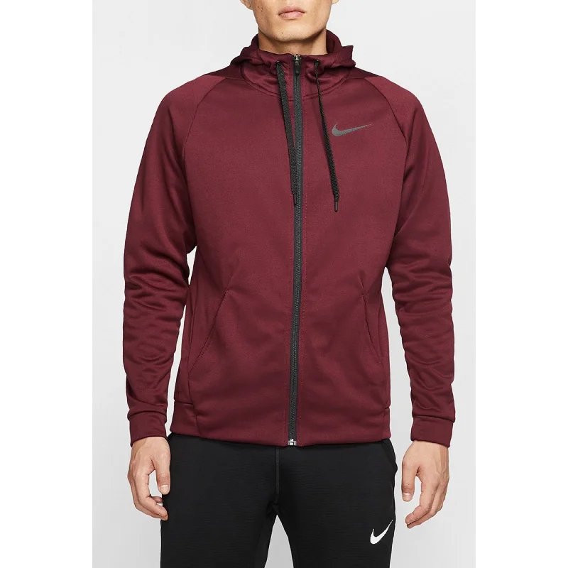 Nike Men's Therma Training Full Zip Hoodie Red Size Large